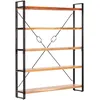 Image de Bibliothèque À 5 Niveaux 140x30x180 Cm Bois D'acacia Solide Vidaxl