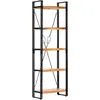 Image de Bibliothèque À 5 Niveaux 60x30x180 Cm Bois D'acacia Solide Vidaxl