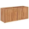 Image de vidaXL Lit surélevé de jardin 150x50x70 cm Bois de teck solide