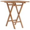 Image de Table Pliable De Jardin 60x60x75 Cm Bois De Teck Solide Vidaxl