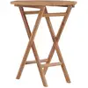 Image de Table Pliable De Jardin 60x60x75 Cm Bois De Teck Solide Vidaxl
