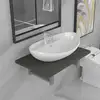 Image de Meuble De Salle De Bain En Deux Pièces Céramique Gris Vidaxl