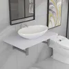 Image de Meuble De Salle De Bain En Deux Pièces Céramique Blanc Vidaxl