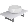 Image de Meuble De Salle De Bain En Deux Pièces Céramique Blanc Vidaxl