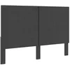 Image de vidaXL Tête de lit Gris foncé Tissu 140x200 cm 287468
