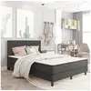 Image de Vidaxl tête de lit gris foncé tissu 160x200 cm 287469