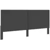 Image de Vidaxl tête de lit gris foncé tissu 200x200 cm 287471