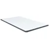 Image de vidaXL Surmatelas de Sommier Tapissier Protège-matelas Lit Protecteur Housse Lavable Confortable Doux Blanc et Gris Foncé 288213