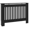 Image de Vidaxl cache-radiateur noir 112x19x81,5 cm bois d'ingénierie 288174