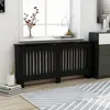 Image de vidaXL Cache-radiateur noir 172x19x815 cm bois dingénierie 288180