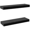 Image de vidaXL Étagères murales flottantes 2 pcs Noir 40x20x38 cm 288200