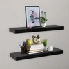 Image de Étagères Murales Flottantes 2 Pcs Noir 60x20x3,8 Cm Vidaxl