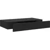 Image de Étagère Murale Flottante Avec Tiroir Noir 48x25x8 Cm Vidaxl