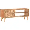 Image de Meuble Tv 100x30x40 Cm Bois D'acacia Massif Vidaxl