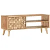 Image de vidaXL Meuble TV Armoire Basse Meuble Divertissement Meuble Multimédia avec 1 Porte et 2 Compartiments Salon 100x30x40 cm 287442