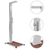 Image de vidaXL Douche dextérieur avec receveur de douche WPC Acier inoxydable