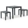 Image de Table De Jardin Avec 2 Bancs Plastique Anthracite Vidaxl