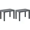 Image de Bancs De Jardin 2 Pcs Anthracite Plastique Vidaxl