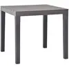 Image de Table De Jardin Moka 78x78x72 Cm Plastique Vidaxl