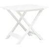Image de Table de jardin pliable - vidaXL - Blanc - Dessus de table à lattes