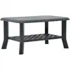 Image de Table Basse Anthracite 90x60x46 Cm Plastique Vidaxl