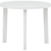 Image de Table De Jardin Blanc 89 Cm Plastique Vidaxl