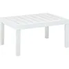 Image de Table De Jardin Blanc 78x55x38 Cm Plastique Vidaxl
