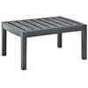 Image de vidaXL Table de jardin Anthracite 78x55x38 cm Plastique