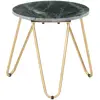 Image de Table Basse Vert 40x40x40 Cm Pierre Véritable Et Texture Marbre Vidaxl