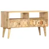 Image de Meuble Tv 90x30x50 Cm Bois De Manguier Solide Vidaxl