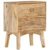 Image de Table de chevet - VIDAXL - 40x35x55 cm - Bois de manguier solide - 1 tiroir