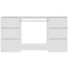 Image de Vidaxl bureau blanc 140x50x77 cm bois d'ingénierie 800810