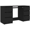 Image de Vidaxl bureau noir 140x50x77 cm bois d'ingénierie 800811