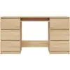 Image de Vidaxl bureau chêne sonoma 140x50x77 cm bois d'ingénierie 800813