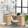 Image de Bureau D'angle Chêne Sonoma 145x100x76 Cm Bois D'ingénierie Vidaxl