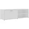 Image de Vidaxl meuble tv blanc 120x34x37 cm bois d'ingénierie 801152