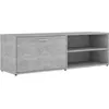 Image de vidaXL Meuble TV Gris béton 120x34x37 cm Aggloméré
