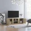 Image de vidaXL Meuble TV Chêne sonoma 120x34x37 cm Aggloméré