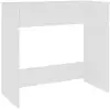 Image de Vidaxl bureau blanc 80x40x75 cm bois d'ingénierie 801355