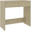 Image de Bureau Chêne Sonoma 80x40x75 Cm Aggloméré Vidaxl