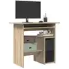 Image de Bureau Chêne Sonoma 80x45x74 Cm Bois D’ingénierie Vidaxl