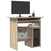 Image de vidaXL Bureau Chêne sonoma 80 x 45 x 74 cm Aggloméré