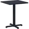Image de Table De Jardin Noir 60x60x75 Cm Vidaxl