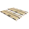 Image de Sommiers À Lattes Sans Matelas 2 Pcs Avec 28 Lattes 80x200 Cm Vidaxl
