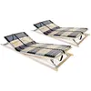 Image de Sommiers À Lattes Sans Matelas 2 Pcs Avec 42 Lattes 90x200 Cm Vidaxl