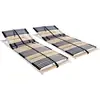 Image de Sommiers À Lattes Sans Matelas 2 Pcs Avec 42 Lattes 90x200 Cm Vidaxl