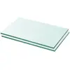 Image de Panneaux D'étagère 2 Pcs Verre Transparent 30 X 12 Cm Vidaxl