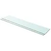 Image de Panneaux D'étagère 2 Pcs Verre Transparent 100 X 20 Cm Vidaxl