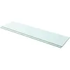 Image de Panneaux D'étagère 2 Pcs Verre Transparent 100 X 25 Cm Vidaxl