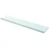 Image de Panneaux D'étagère 2 Pcs Verre Transparent 110 X 20 Cm Vidaxl